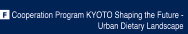 Cooperation Program KYOTO Shaping the Future - Urban Dietary Landscape